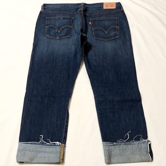 Levi's Denim - Levi’s Rare White Oak Cone Selvedge Denim 501 CT Distressed Jeans  - W30/L32